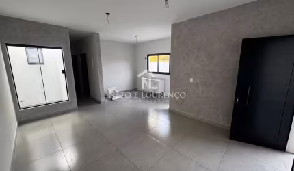 Casa térrea nova à venda no Jardim Bahia em Várzea Paulista com 2 dormitórios, suíte, jardim de inv