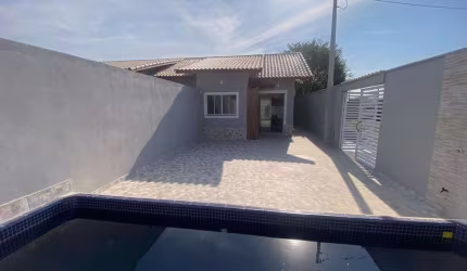 Casa para Venda em Itanhaém, São Fernando, 2 dormitórios, 1 suíte, 1 banheiro, 1 vaga