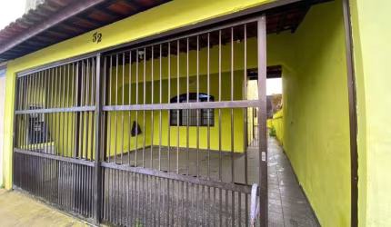 Casa para Venda em Itanhaém, Corumbá, 2 dormitórios, 1 banheiro, 2 vagas
