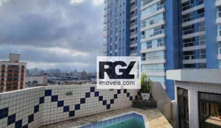Cobertura com 3 dormitórios à venda, 185 m² por R$ 1.295.000,00 - Aparecida - Santos/SP
