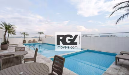 Apartamento com 2 dormitórios para alugar, 70 m² por R$ 5.300,02/mês - Boqueirão - Santos/SP