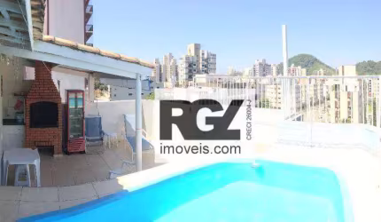 Cobertura com 2 dormitórios à venda, 120 m² por R$ 520.000,00 - Jardim Três Marias - Guarujá/SP