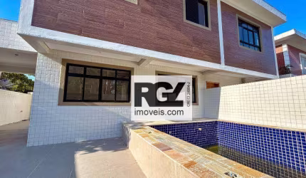 Sobrado novo, 03 suítes, área gourmet com piscina. Vila Belmiro, Santos