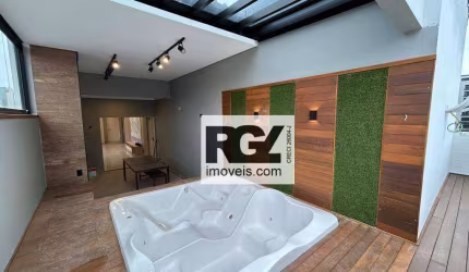 Cobertura com 3 dormitórios à venda, 191 m² por R$ 1.849.000,00 - Gonzaga - Santos/SP