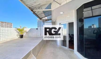 Cobertura com 3 dormitórios, 220 m² - venda por R$ 740.000,00 ou aluguel por R$ 5.756,00/mês - Vila Matias - Santos/SP
