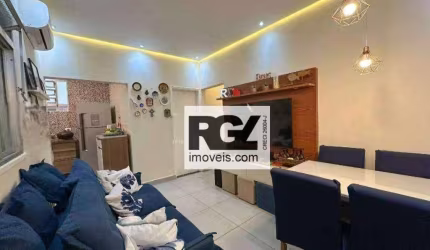 Apartamento com 2 dormitórios à venda, 63 m² por R$ 480.000,00 - Boqueirão - Santos/SP