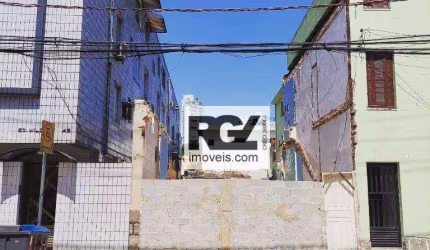 Terreno, 170 m² - venda por R$ 798.000 ou aluguel por R$ 5.000/mês - Gonzaga - Santos/SP