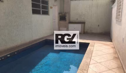 Casa com 4 dormitórios para alugar, 310 m² por R$ 12.000,00/mês - Aparecida - Santos/SP