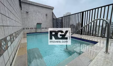 Cobertura com 3 dormitórios à venda, 250 m² por R$ 2.290.000,00 - Ponta da Praia - Santos/SP
