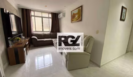 Apartamento com 2 dormitórios à venda, 76 m² por R$ 390.000,00 - Estuário - Santos/SP