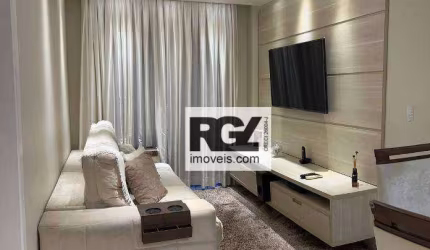 Apartamento com 2 dormitórios à venda, 58 m² por R$ 371.000,00 - Morro de Nova Cintra - Santos/SP