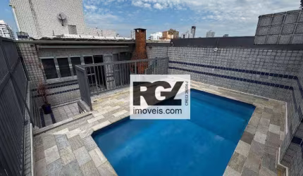 Cobertura com 2 dormitórios à venda, 189 m² por R$ 950.000,00 - Embaré - Santos/SP