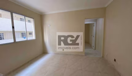 Apartamento com 1 dormitório para alugar, 51 m² por R$ 3.200,00/mês - Gonzaga - Santos/SP