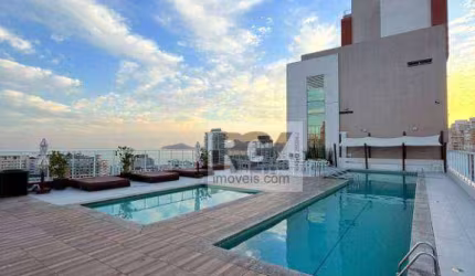 Apartamento com 2 dormitórios para alugar, 80 m² por R$ 6.200/ano - Gonzaga - Santos/SP