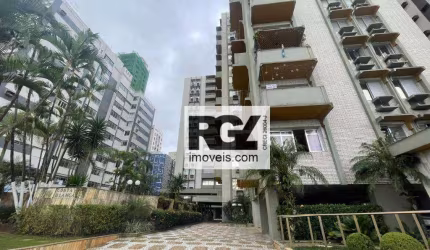 Apartamento Frente Mar área útil 265 m² com 3 dormitórios (1 suíte) - venda por R$ 2.360.000 ou aluguel por R$ 9.850/mês - Aparecida - Santos/SP