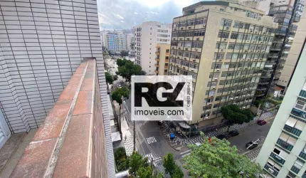 Apartamento com 1 dm² por R$ 3.300/mês - Gonzaga - Santos/SP