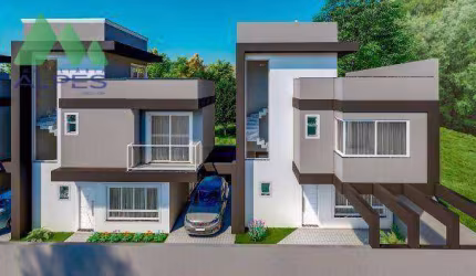 Sobrado com 3 dormitórios à venda, 120 m² por R$ 749.000,00 - Portão - Curitiba/PR