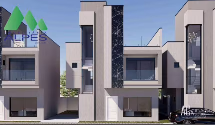 Sobrado com 3 dormitórios à venda, 127 m² por R$ 898.000,00 - Capão Raso - Curitiba/PR