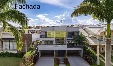 Lindo Sobrado Alto Padrão à venda 5 Suites , 8 Vagas , Piscina, Estilo Industrial , Condomínio Rese