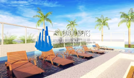 APARTAMENTO NOVO 2 DORMITÓRIOS SUÍTE LADO PRAIA VILA ATLÂNTICA MONGAGUÁ