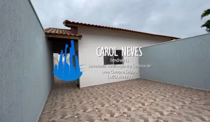 CASA NOVA 2 DORMITÓRIOS 1 SUÍTE LADO PISTA FINANCIAMENTO BANCÁRIO ITANHAÉM