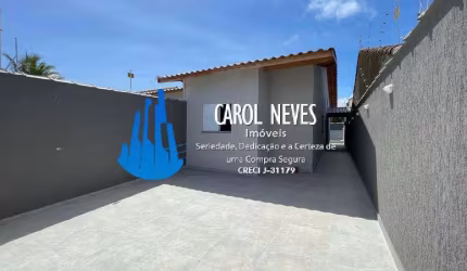 CASA NOVA 2 DORMITÓRIOS 1 SUÍTE LADO PRAIA FINANCIAMENTO BANCÁRIO ITANHAÉM