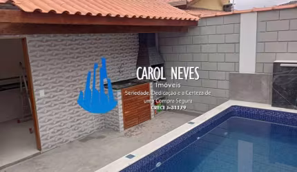 CASA 2 DORMITORIOS 1 SUITE PISCINA LADO PRAIA FINANCIAMENTO ITANHAEM