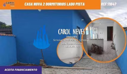 CASA NOVA 2 DORMITORIOS LADO PISTA CONTRATO DE COMPRA E VENDA ITANHAEM