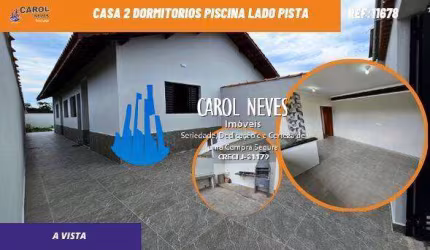 CASA 2 DORMITORIOS PISCINA LADO PISTA A VISTA MONGAGUA