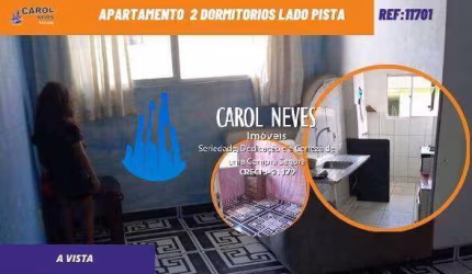 APARTAMENTO CONDOMINIO 2 DORMITORIOS LADO PISTA A VISTA ITANHAEM