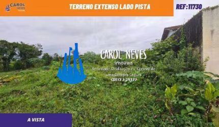 TERRENO EXTENSO LADO PISTA A VISTA MONGAGUA