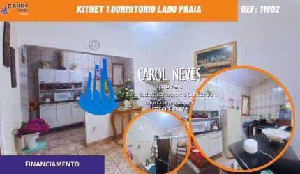 KITNET 1 DORMITORIO LADO PRAIA FINANCIAMENTO BANCARIO PRAIA GRANDE
