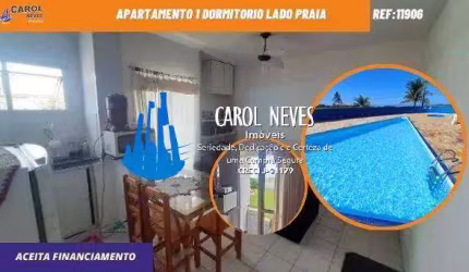 APARTAMENTO 1 DORMITORIO LADO PRAIA FINANCIAMENTO BANCARIO ITANHAEM TUPY