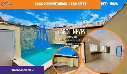 CASA 2 DORMITORIOS SUITE PISCINA FINANCIAMENTO LADO PRAIA  ITANHAEM