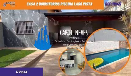 CASA 2 DORMITORIOS PISCINA LADO PISTA A VISTA MONGAGUA