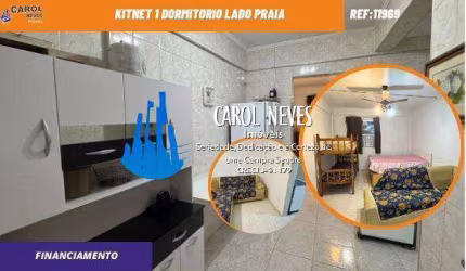 KITNET 1 DORMITORIO LADO PRAIA FINANCIAMENTO BANCARIO PRAIA GRANDE
