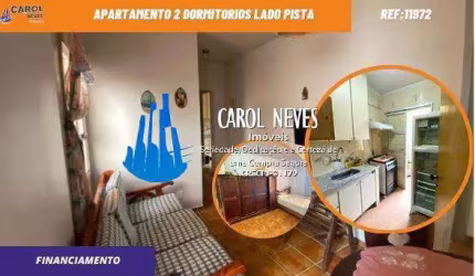 APARTAMENTO 2 DORMITORIOS SUITE LADO PRAIA FINANCIAMENTO MONGAGUA
