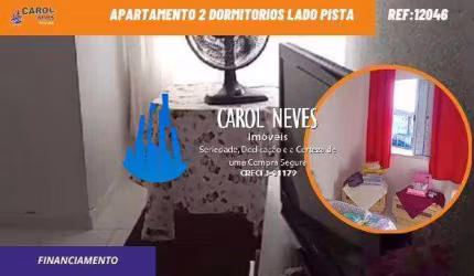 APARTAMENTO 2 DORMITORIOS LADO PISTA FINANCIAMENTO BANCARIO ITANHAEM