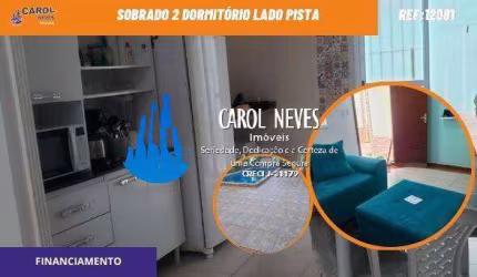 SOBRADO 2 DORMITORIOS PISCINA LADO PISTA FINANCIAMENTO MONGAGUA