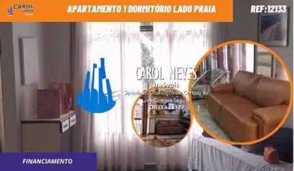 APARTAMENTO 1 DORMITORIO LADO PRAIA FINANCIAMENTO SAO VICENTE