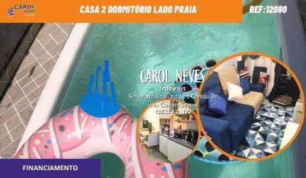 CASA 2 DORMITORIOS PISCINA LADO PRAIA FINANCIAMENTO ITANHAEM