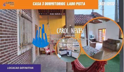CASA 3 DORMITORIOS  SUITE LOCACAO DEFINITIVA LADO PRAIA MONGAGUA