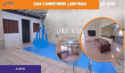 CASA 3 DORMITORIOS PISCINA LADO PRAIA A VISTA MONGAGUA