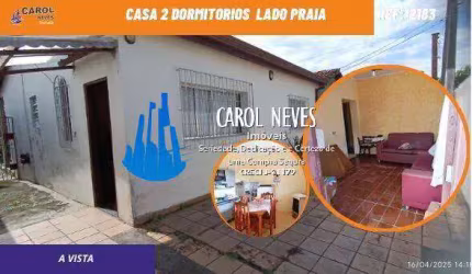 CASA 2 DORMITORIOS LADO PRAIA A VISTA PERUIBE