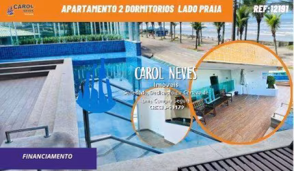 APARTAMENTO 2 DORMITORIOS SUITE LADO PRAIA FINANCIAMENTO MONGAGUA