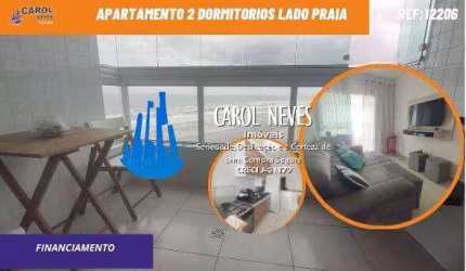 APARTAMENTO 2 DORMITORIOS LADO PRAIA FINANCIAMENTO MONGAGUA