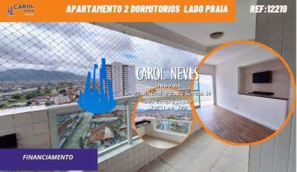 APARATAMENTO 2 DORMITORIOS SUITE LADO PRAIA FINANCIAMENTO MONGAGUA