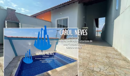 CASA NOVA 2 DORMITÓRIOS PISCINA PARCELAMENTO DIRETO TUPY ITANHAÉM