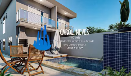SOBRADO NOVO 2 DORMITÓRIOS SUÍTE PISCINA FINANCIAMENTO BANCÁRIO ITANHAÉM