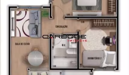 Apartamento com 2 quartos à venda na Rua Elisiário, Cidade Mãe do Céu, São Paulo por R$ 349.000